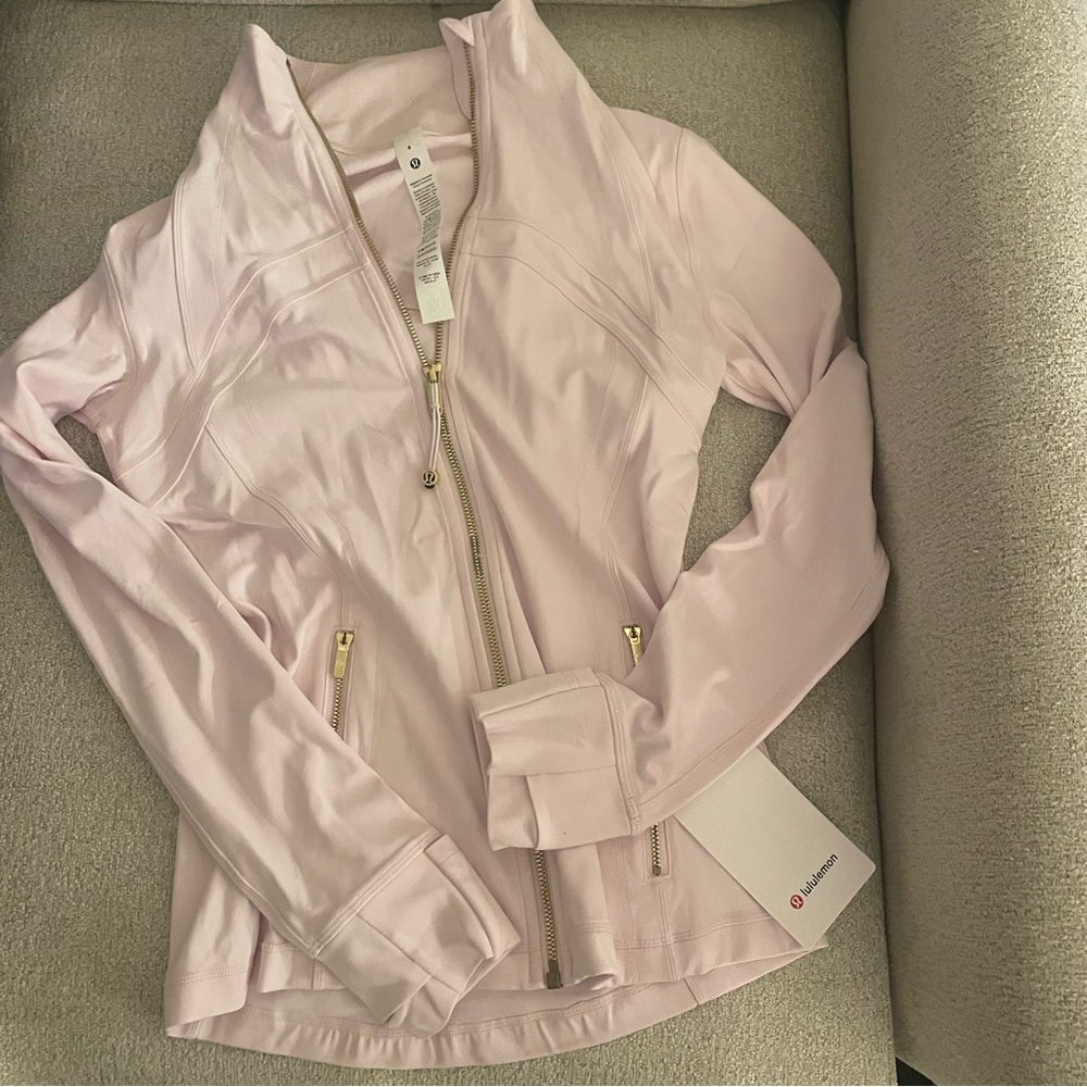 NWT Lululemon Define Jacket Nulu Blissful Pink/Gold/Gold Size 6 - Picture 13 of 13